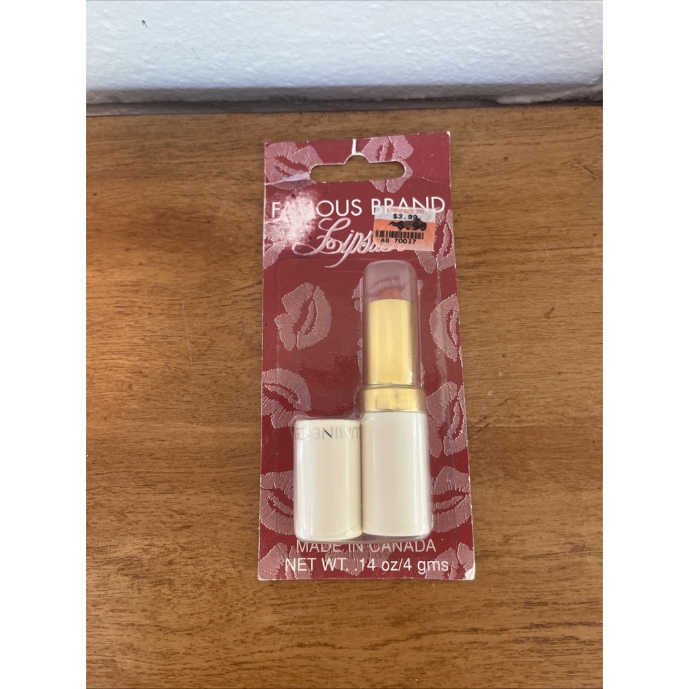 Vintage COTY 24 Luminescent Lipstick In Coralline Gold White Metal Tube